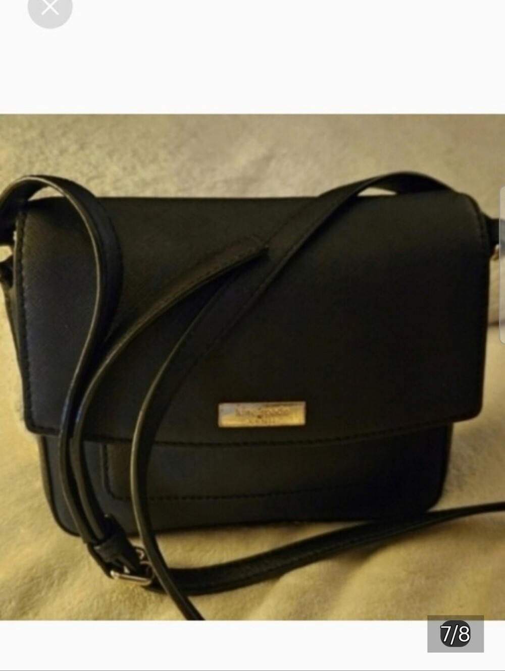 Kate Spade New York Black Small Crossbody with Gold Accent